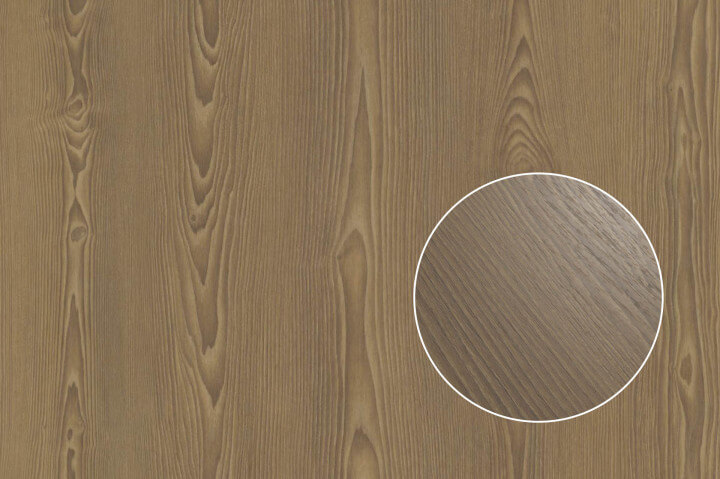 Couleur de bois appelée 'Patinated Brown' pour votre armoire sur mesure de Custoro