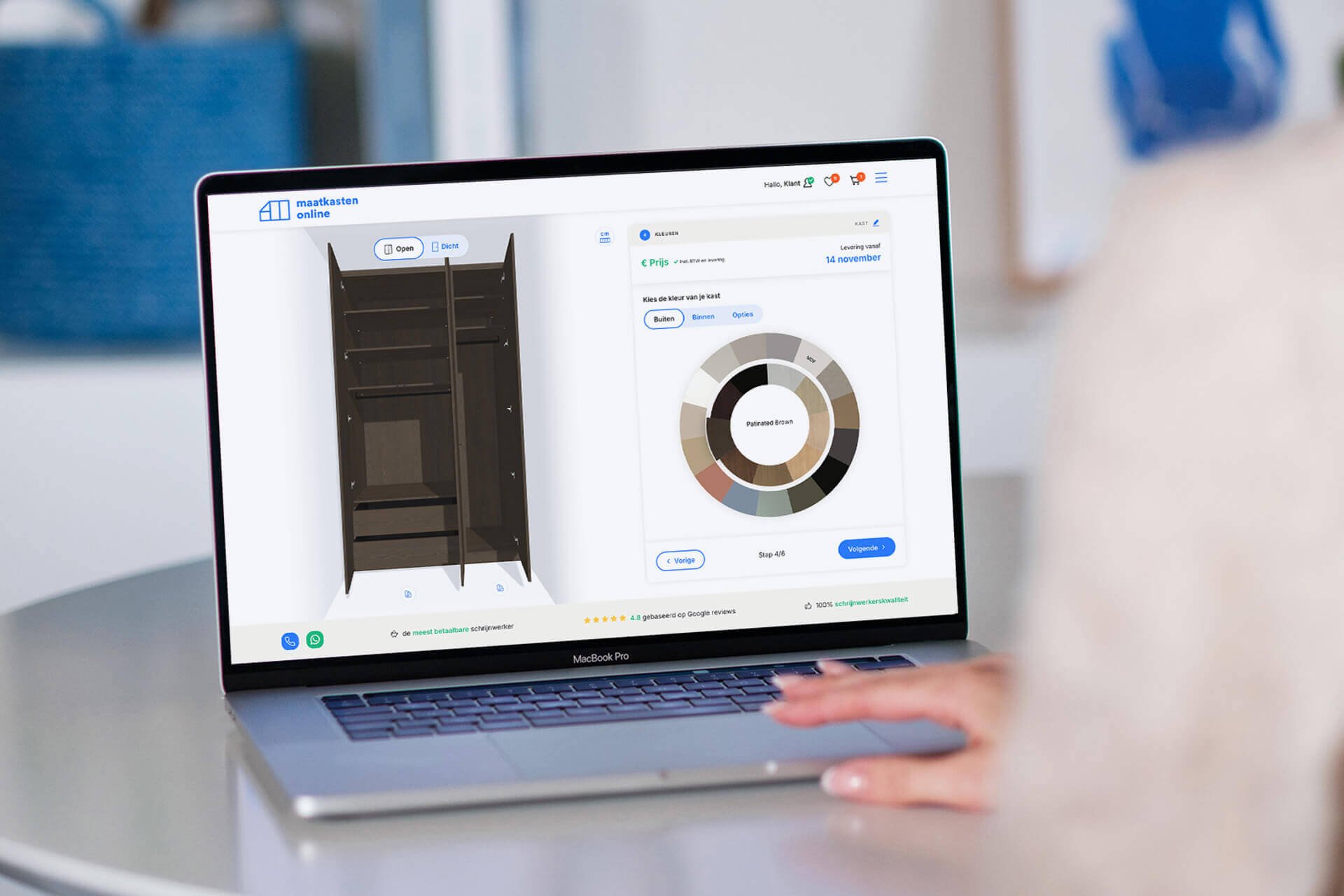 Conçois ta armoire vestiaire sur mesure en ligne avec Custoro