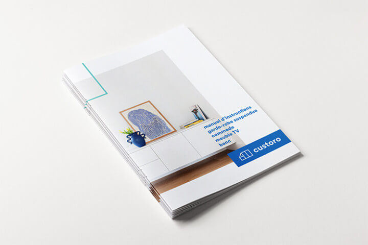 Guide de montage pour un commode, meuble TV ou banc de Custoro