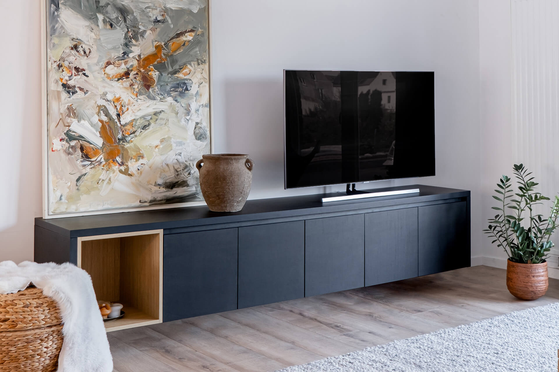 Meuble TV, autoportant et flottant