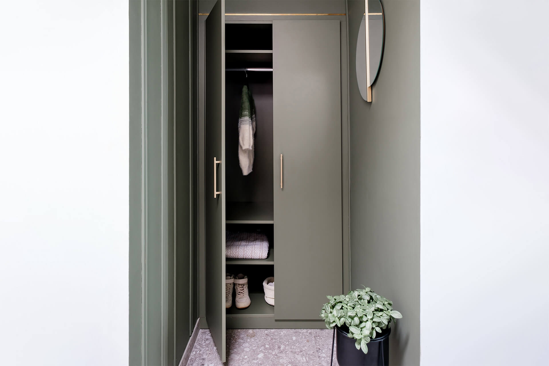 Armoire vestiaire sur mesure couleur Green Shadow