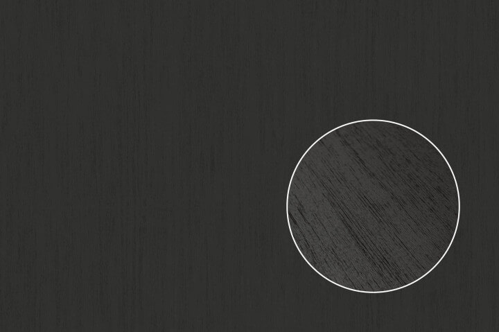 Couleur de bois noire appelée 'Elegant Black' pour votre armoire sur mesure de Custoro