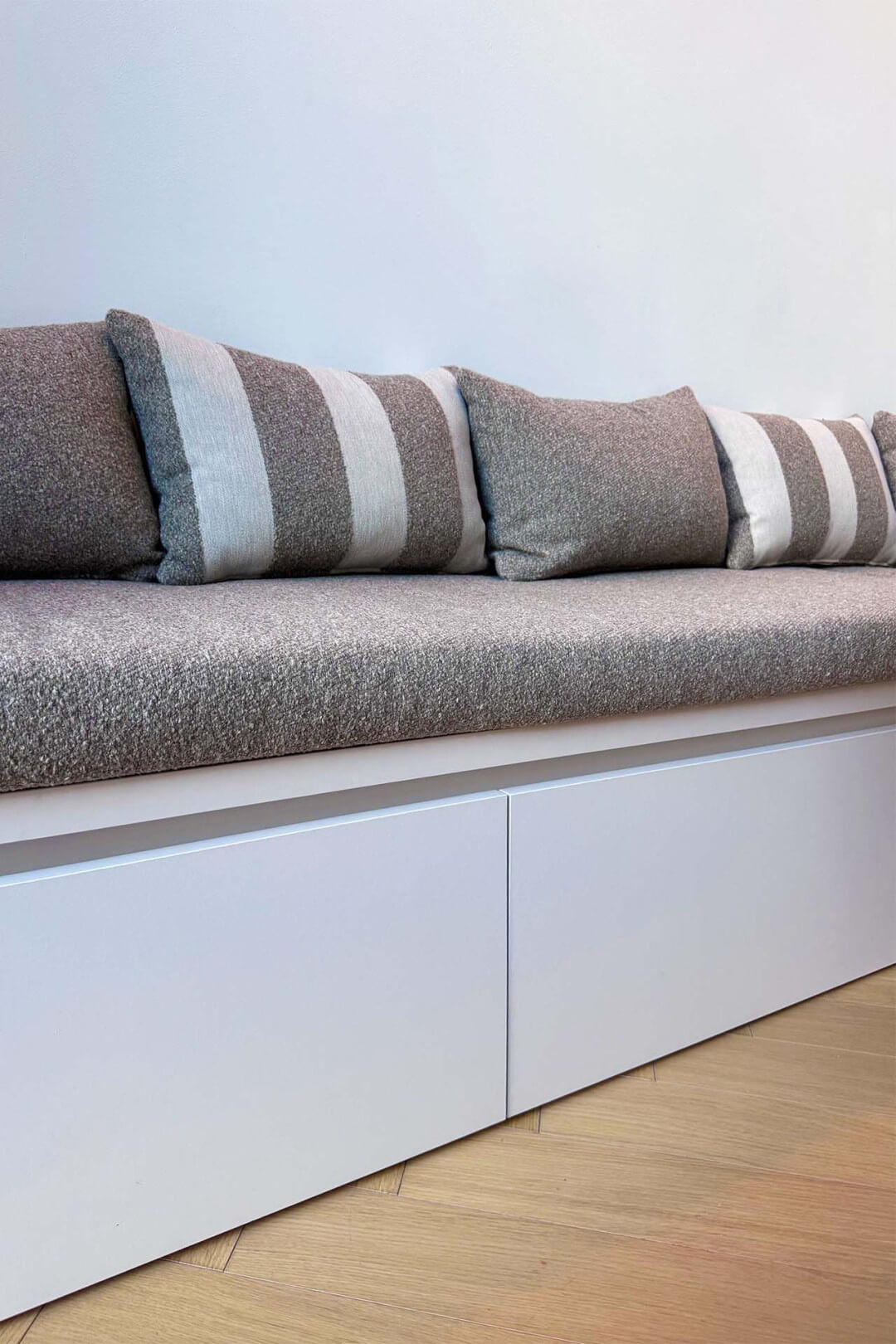 Banquette Seashell avec coussins et poignée