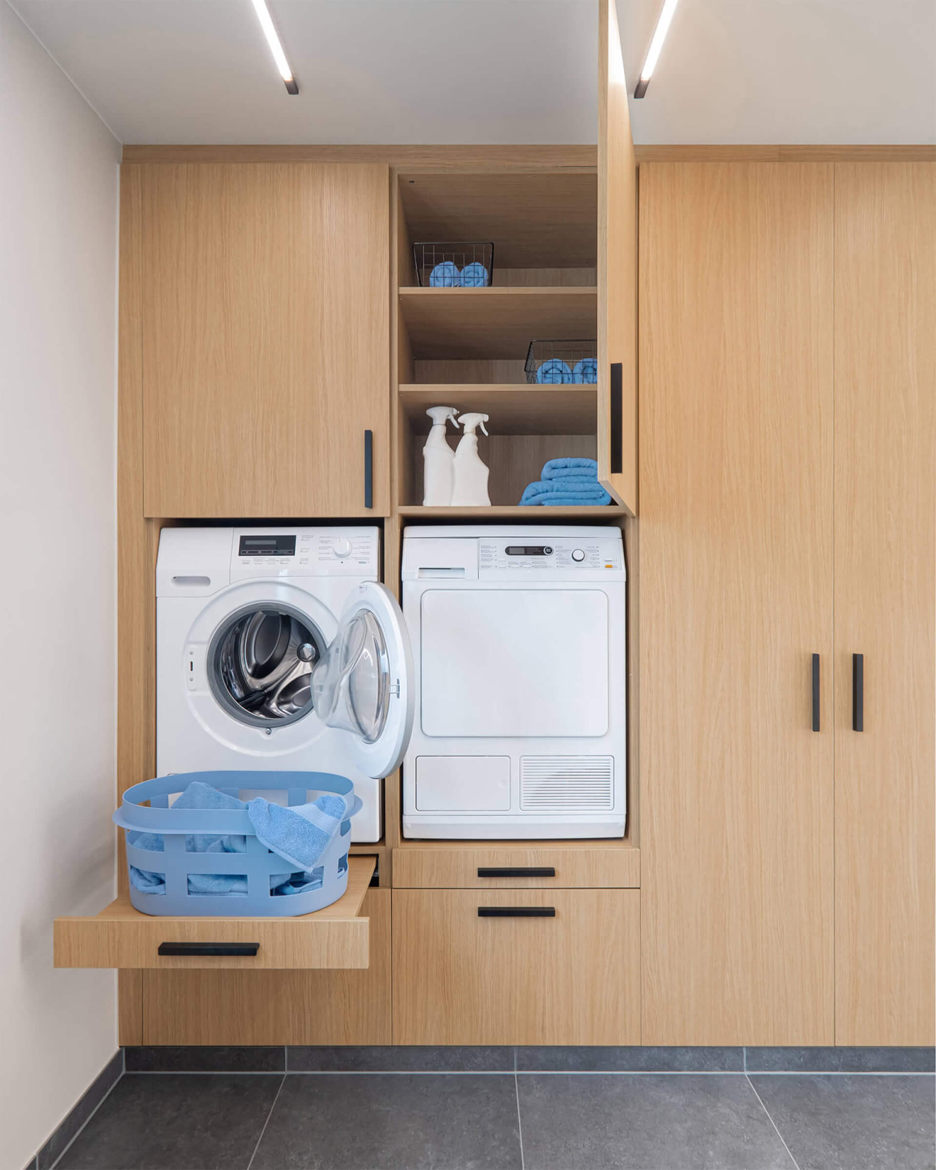 Armoire sur mesure pour machine à laver