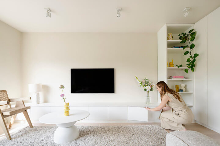 Le meuble TV blanc parfait pour votre salon