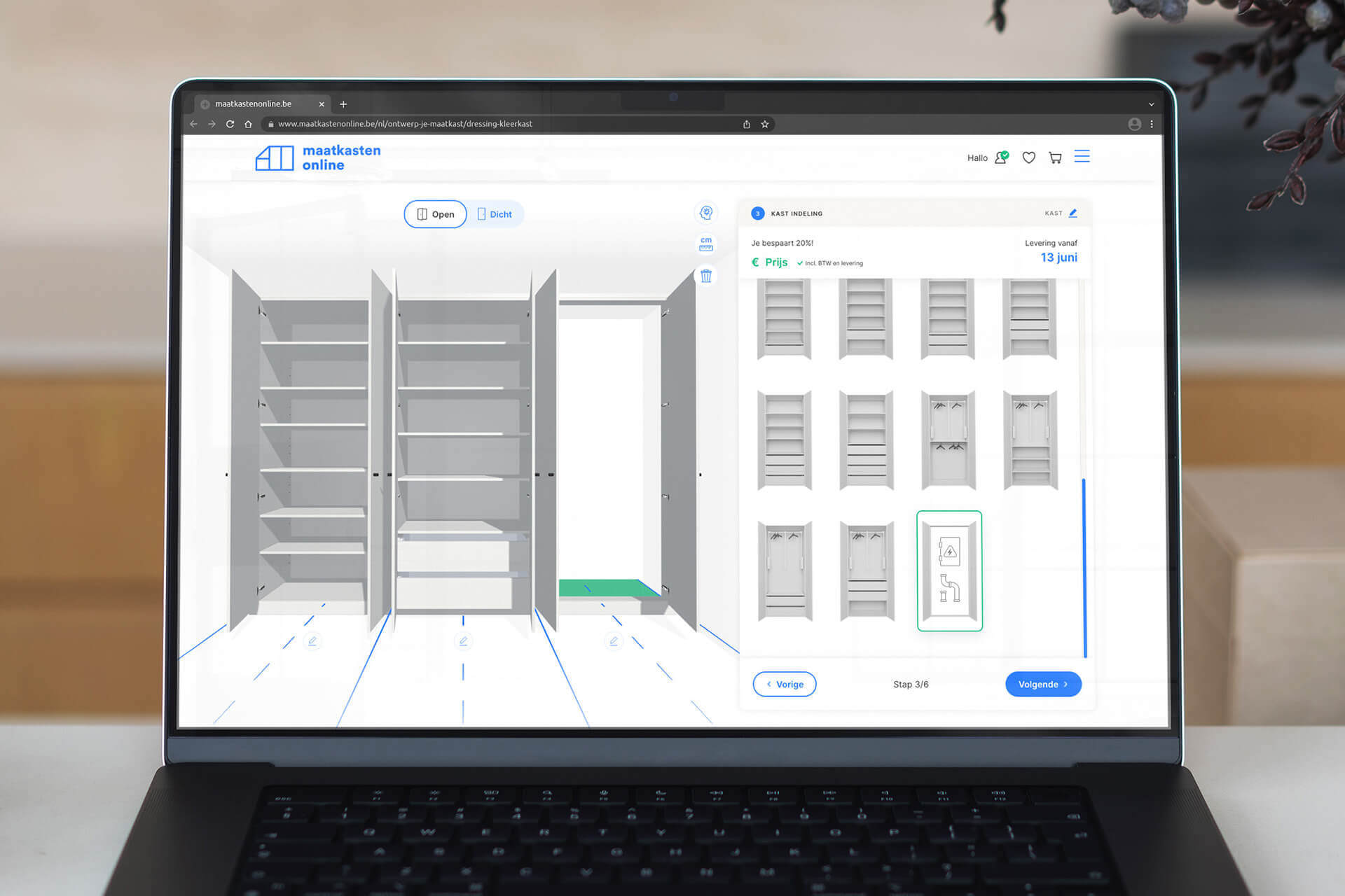 Concevez votre armoire technique sur mesure dans le configurateur