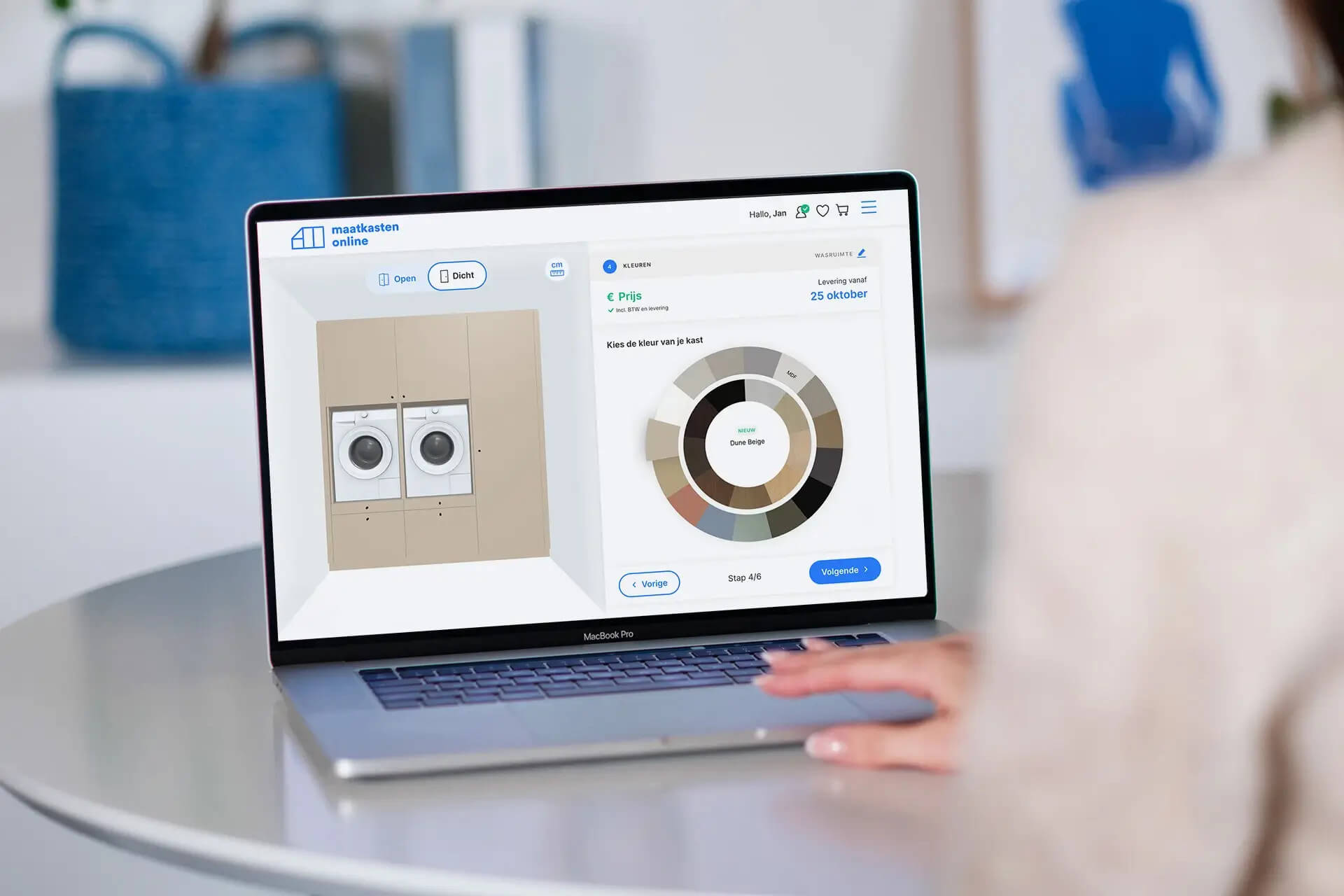 Concevez votre armoire pour machine à laver en ligne chez Custoro