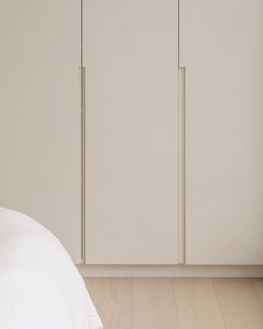 Les poignées minimalistes permettent un habillage sur mesure 