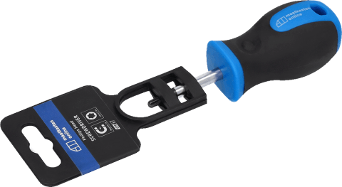 Tournevis compact de 38 mm pour les travaux de précision. Robuste, ergonomique et idéal pour l'assemblage de meubles et d'accessoires sur mesure.