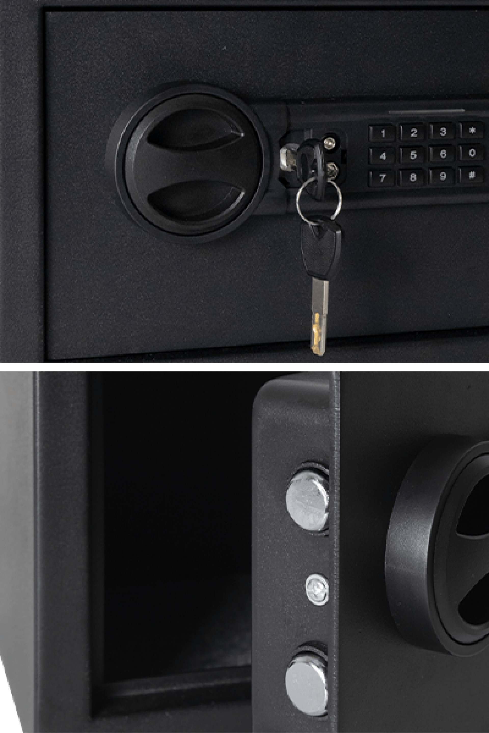 Deux photos détaillées du coffre-fort sont disponibles dans la boutique en ligne Maatkasten.