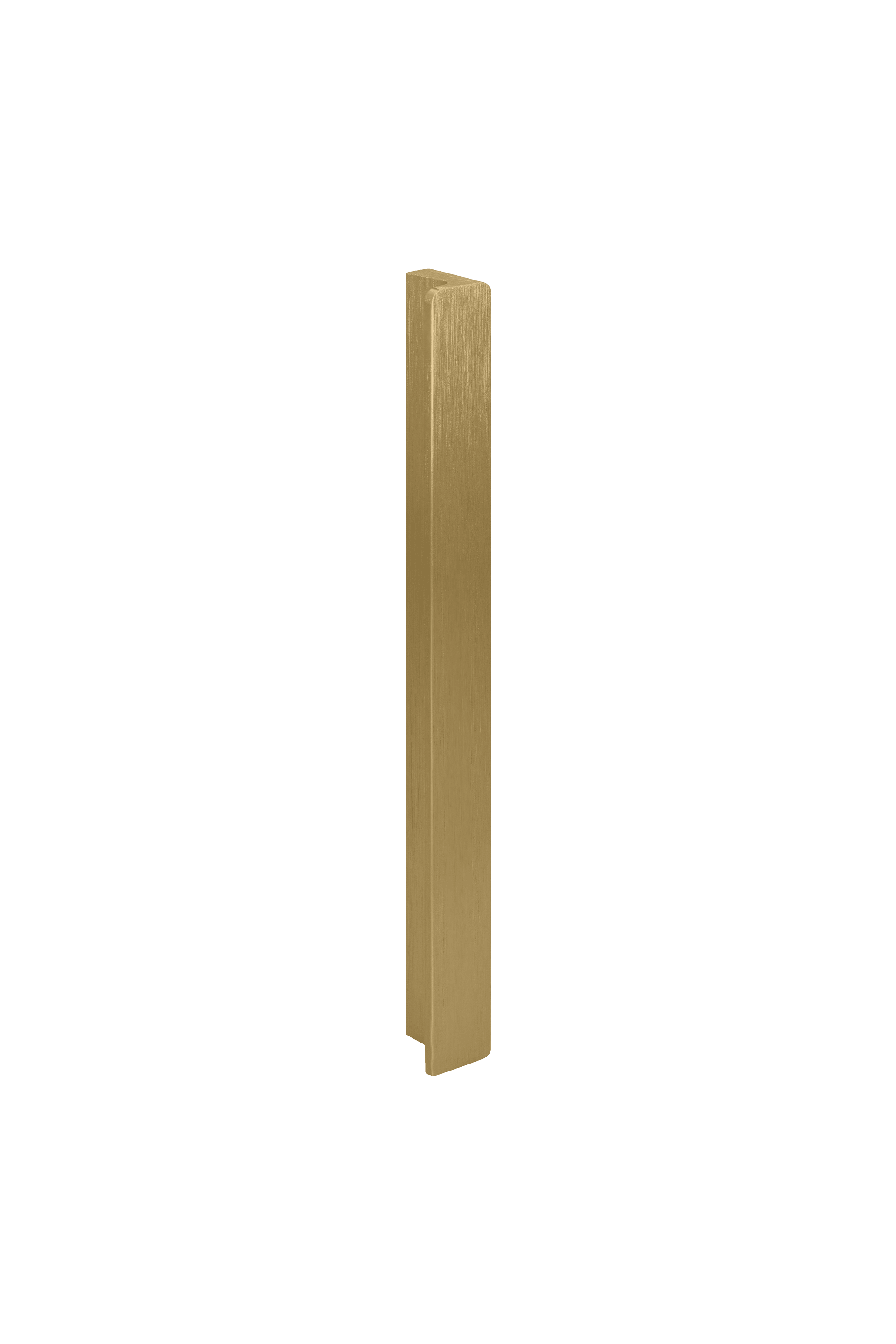 Barre en laiton de 20 cm de long, verticale. Poignée provenant de la boutique en ligne Maatkasten.