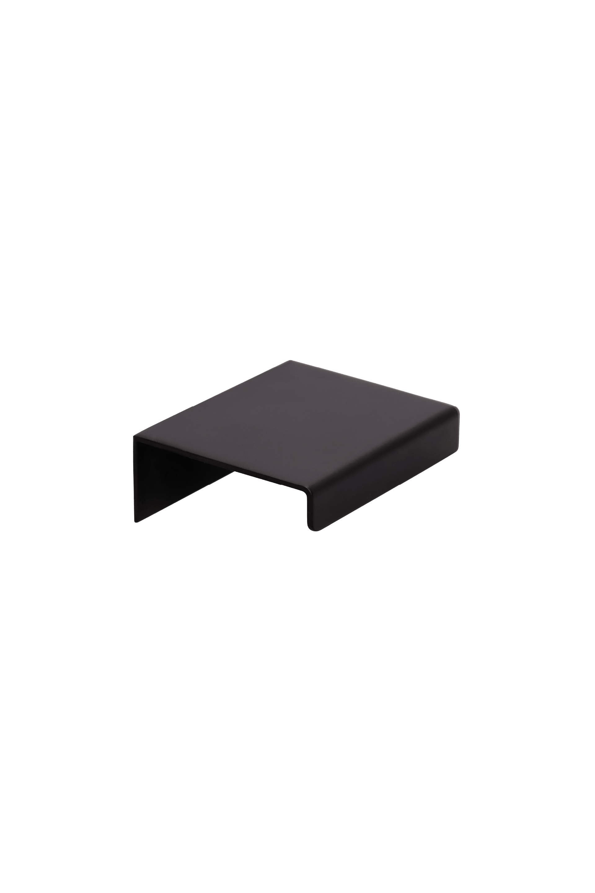 Poignée Mini Pure noire, horizontale. Longueur : 5 cm, noir mat. Disponible sur la boutique en ligne de Custoro.
