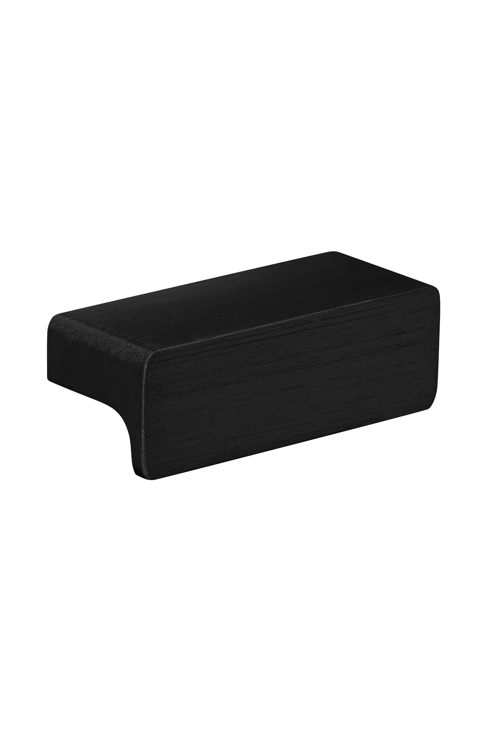 Poignée Mini Bar horizontale en noir brossé. Diamètre : 5 cm. Disponible sur la boutique en ligne de Custoro.