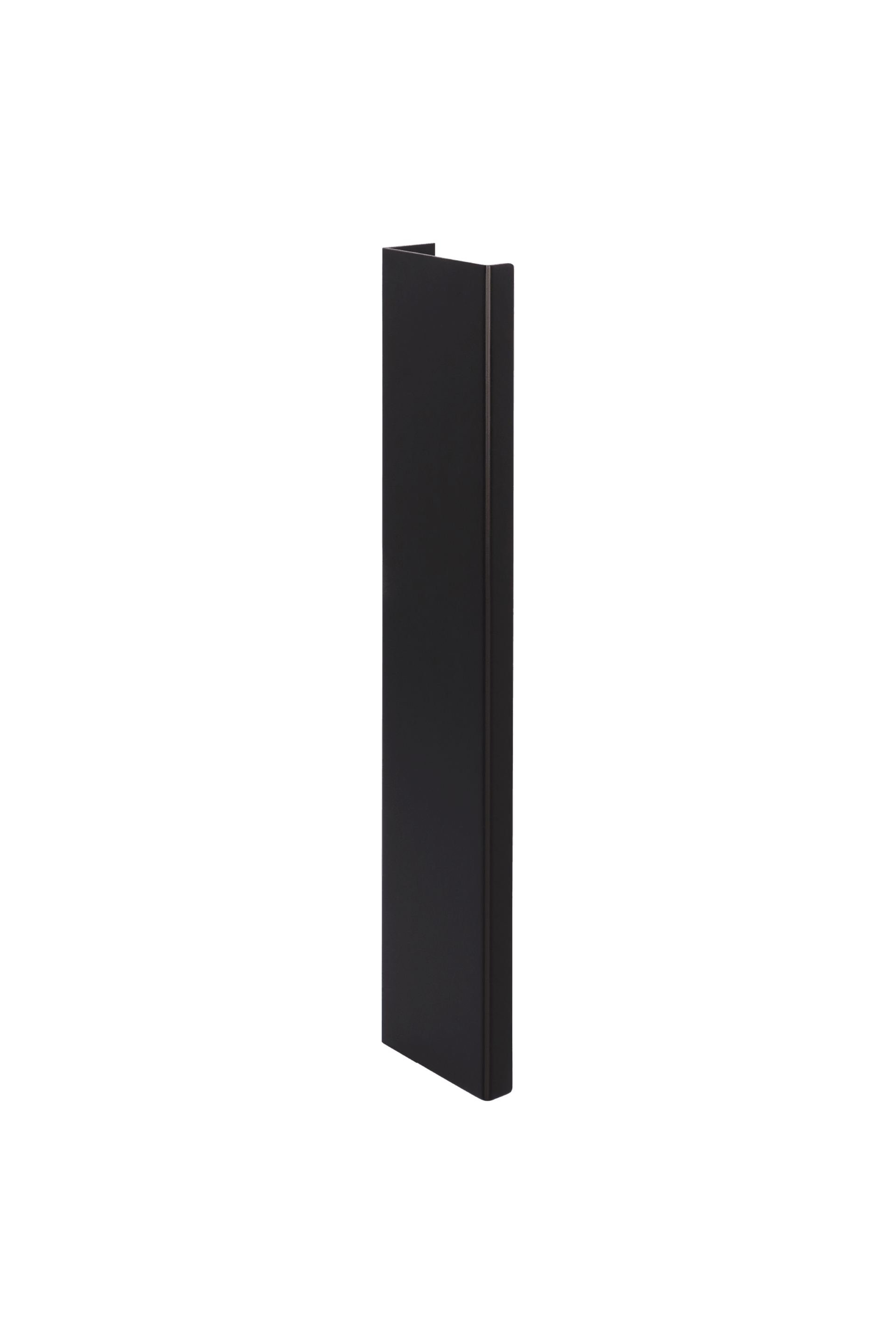 Poignée Pure verticale noire de 20 cm de long. Disponible sur la boutique en ligne de Custoro.