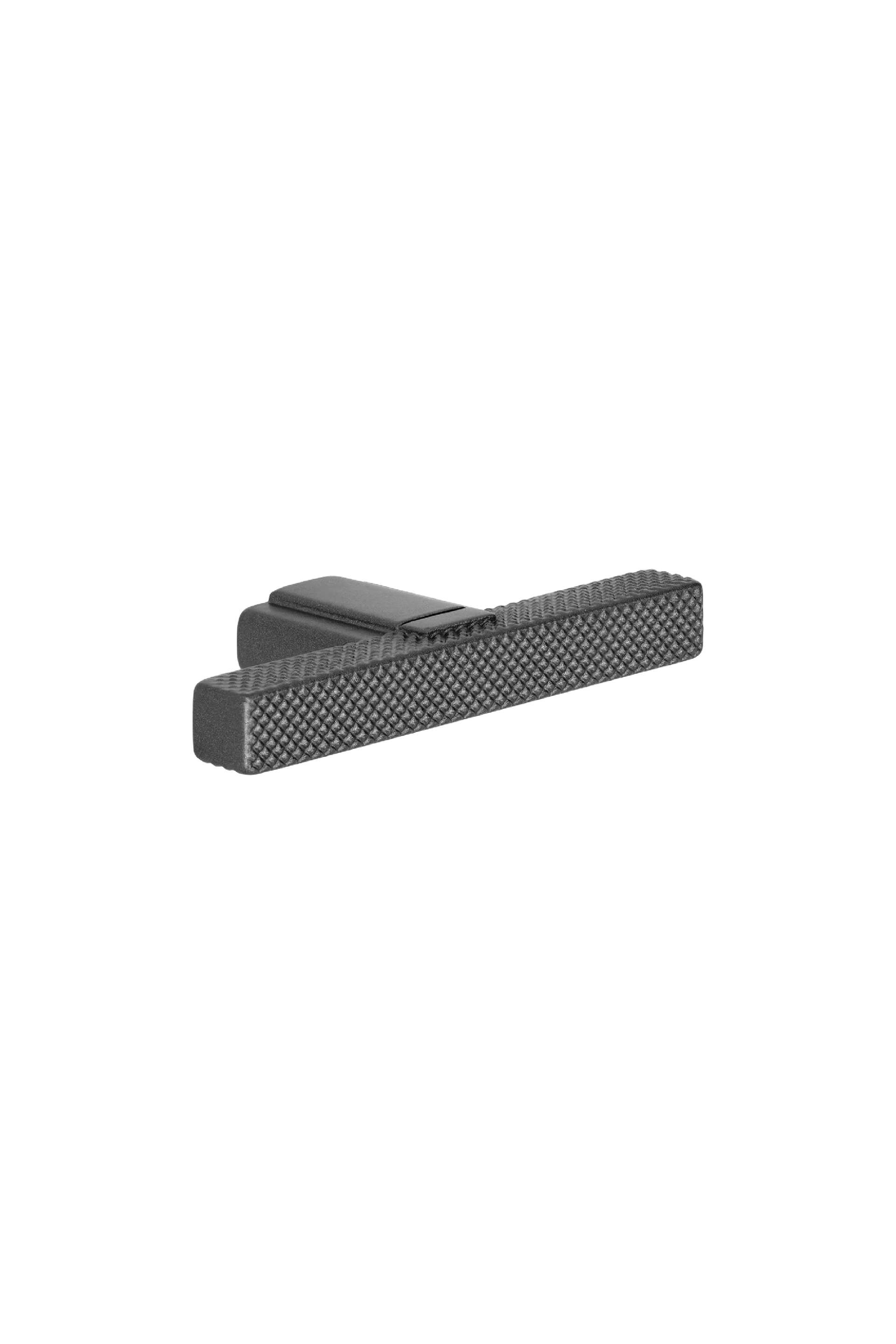 Poignée T-Diamond anthracite, horizontale. Poignée gris foncé, longueur 6,5 cm. Disponible sur la boutique en ligne de Custoro.